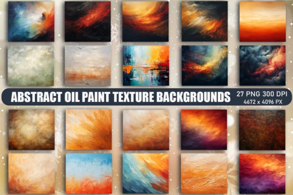 Abstract Oil Paint Texture Backgrounds: Designer Graphics Review