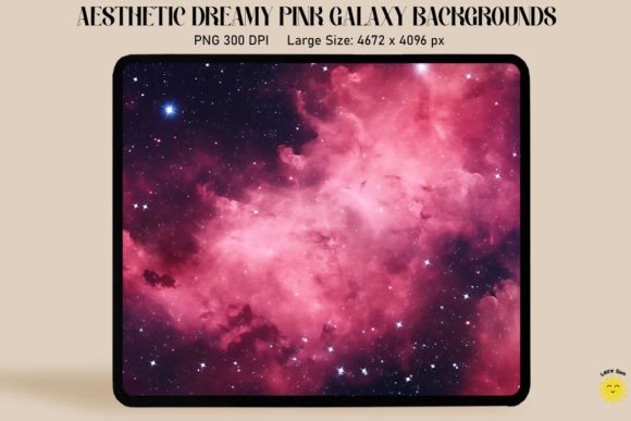 Aesthetic Pink Nebula Backgrounds: Graphics for Branding