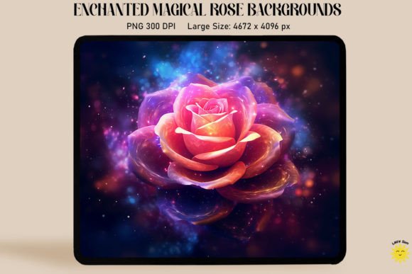 Beautiful Cosmic Rose Backgrounds Graphics