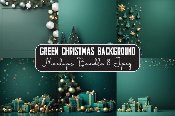 Christmas Backgrounds Mockups Bundle