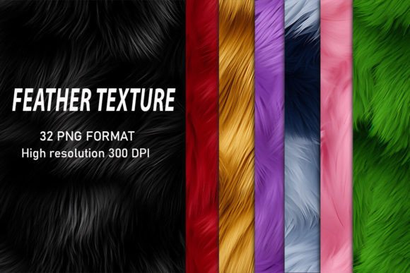 Colorful Feather Texture Backgrounds