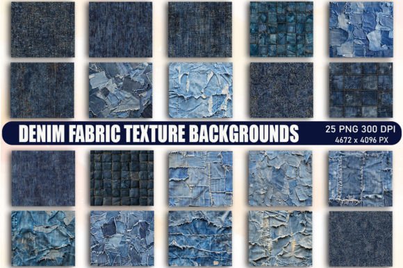 Denim Texture Backgrounds: Graphics & Backgrounds for Sellers