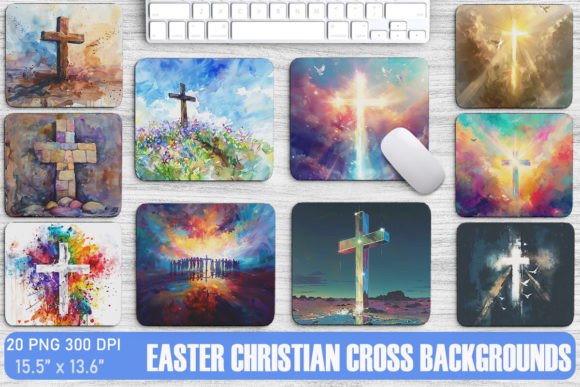 Easter Christian Cross Backgrounds Graphics