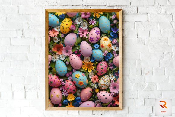 Easter Eggs Flowers Backgrounds: Graphics & Backgrounds Review