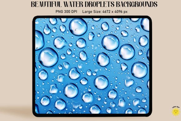 Fresh Water Drops Backgrounds Graphics