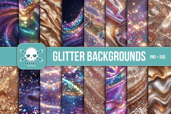 Glitter Backgrounds: Premium Graphics for Handmade Business