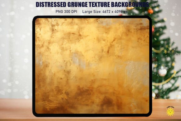 Gold Grunge Texture Backgrounds for Brand Graphics