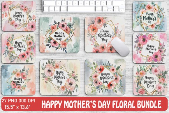 Happy Mother’s Day Floral Backgrounds Graphics
