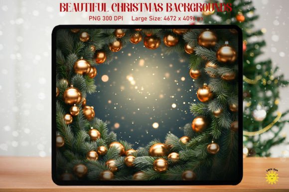 Mystical Christmas Wreath Backgrounds: A Designer’s Graphics Review
