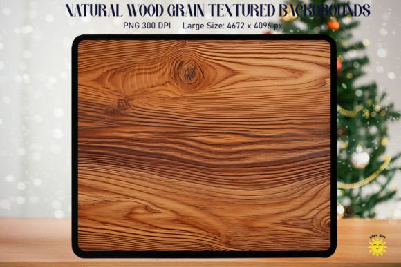 Natural Wood Grain Textured Backgrounds Graphics