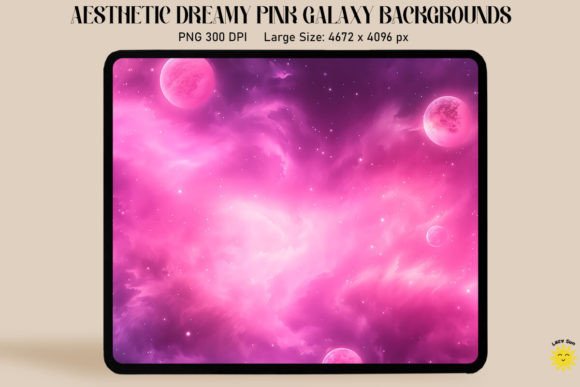 Pink Galaxy Aesthetic Backgrounds for Dreamy Graphics