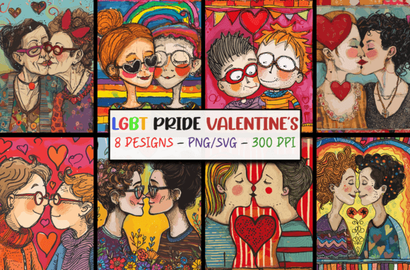 Pride LGBT Valentines Backgrounds SVG: A Stitcher's Honest Look