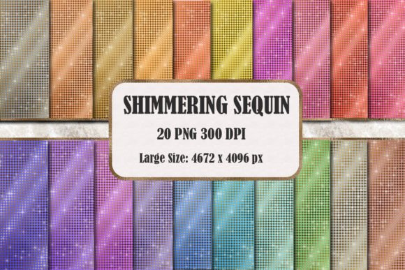 Shimmering Sequin Backgrounds for Glam Brand Graphics