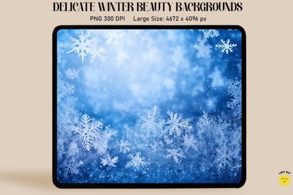 Snow and Frost in Winter Backgrounds