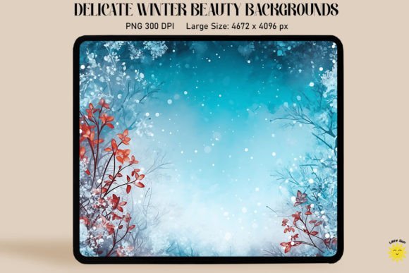 Vibrant Winter Border Backgrounds – Graphics Design Review